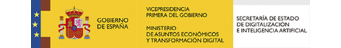 Logotipo oficial del Gobierno de España.